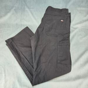 Dickies Duck Canvas Carpenter Workwear Heavyweight Men's Pants Black 36x31